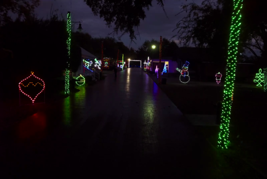 Christmas Lights Drone Tour